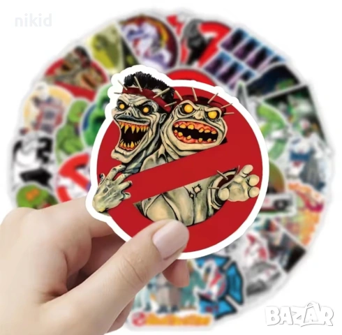 53 Ловци на духове Ghostbusters самозалепващи лепенки стикери украса картонена торта ръчна изработка, снимка 5 - Други - 53907934