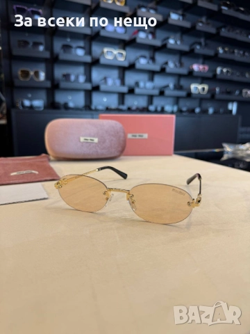 Miu Miu Слънчеви Очила С UV400 Защита С ПОДАРЪК🎁Калъф И Кутия - Различни Цветове Код SK108, снимка 8 - Слънчеви и диоптрични очила - 52509108