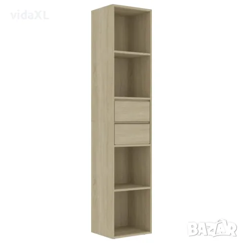 vidaXL Шкаф библиотека, дъб сонома, 36x30x171 см, инженерно дърво（SKU: 802870）