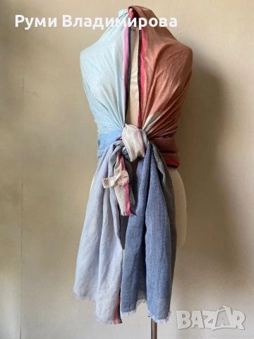 Шал Beck Sondergaard от коприна, вълна, памук, модал и кашмир/ различни видове , снимка 13 - Шалове - 54198580