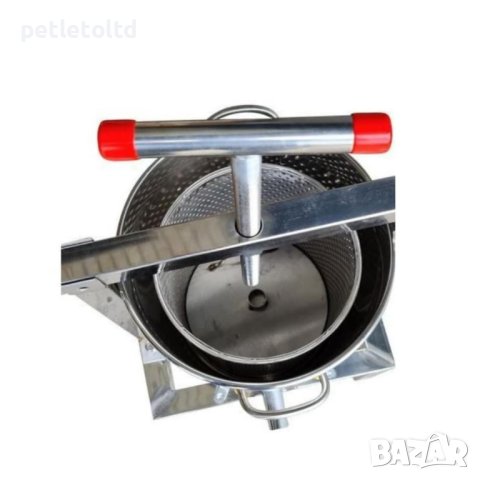 Ръчна винтова преса за восъчни разпечатки - 30 Л, снимка 6 - За пчели - 44194766