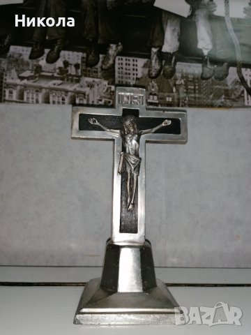 Метално разпятие, снимка 3 - Други ценни предмети - 36685785