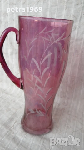 Кристална гравирана кана, снимка 4 - Други - 50748890