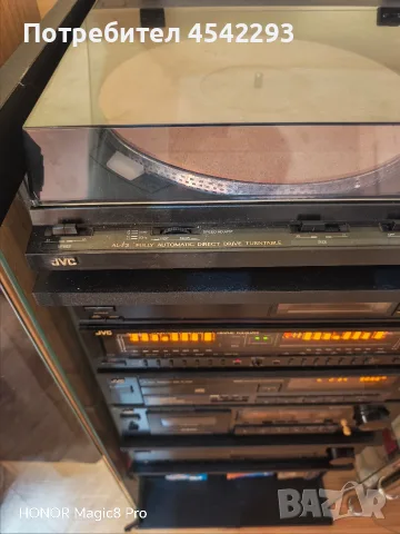 JVC hifi шкаф без тонколони, снимка 2 - Аудиосистеми - 55928166