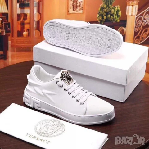 Дизайнерски маратонки „Versace" Medusa-style бели – №41 | Ново
