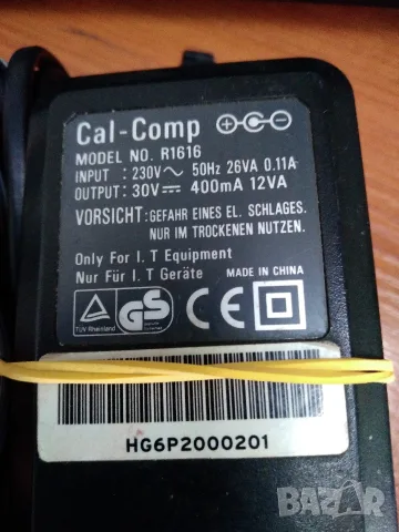 Захранващ адаптер 30V, 400mA Cal-Comp R1616, снимка 3 - Принтери, копири, скенери - 55733692