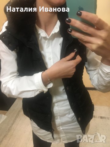 Топъл елек в тъмно кафяво, снимка 2 - Елеци - 30603330