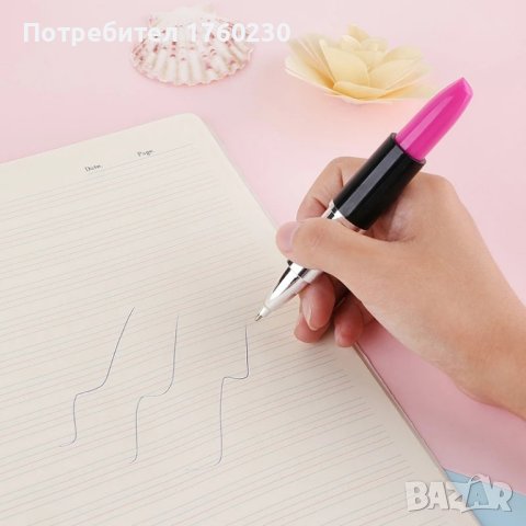 Красива химикалка червило, снимка 4 - Ученически пособия, канцеларски материали - 44196296