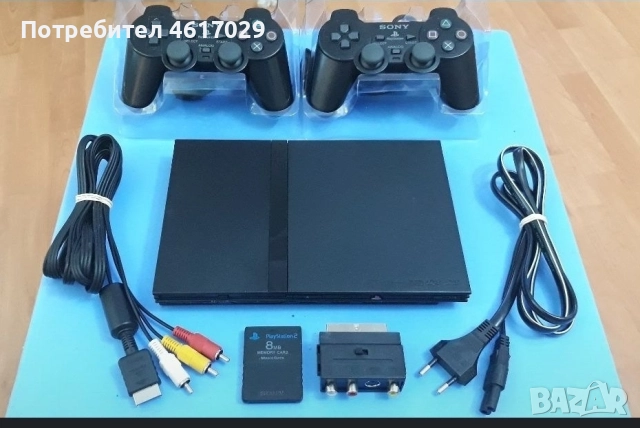 Play Station 2+2 Джойстика+3 Игри/Хак/