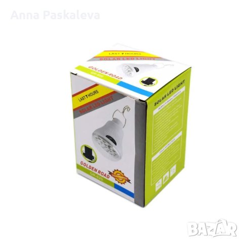 LED Къмпинг лампа за окачване със соларен панел GR-020, снимка 2 - Къмпинг осветление - 40387186