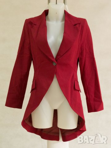 Дамско сако в нюанс на бордо марка Carla by Rozarancio , снимка 2 - Сака - 39680486