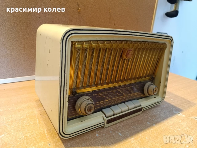 малко лампово радио "PHILIPS PHILETTA 283Z", снимка 3 - Антикварни и старинни предмети - 50485510