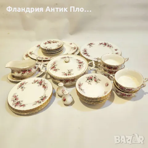 Порцеланов сервиз Royal Albert – Lavender Rose, 59 части, снимка 11 - Сервизи - 49101280