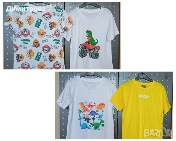 Чисто нови тениски 4бр размер 122см