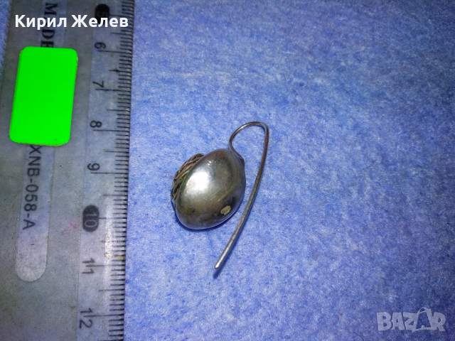 ВИНТИДЖ АРТ СРЕБЪРНА ОБЕЦА ЛАКИРАНО СРЕБРО 925 МАЙСТОРСКА АЖУРНА РЪЧНА ИЗРАБОТКА 43337, снимка 13 - Обеци - 44722350