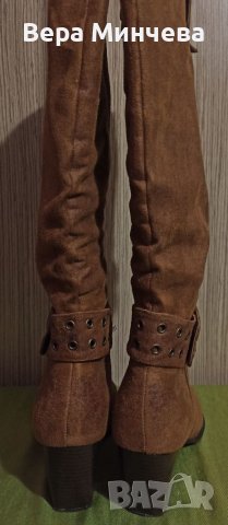 Елегантни дамски ботуши от изк.велур, N:41, снимка 3 - Дамски ботуши - 38960123