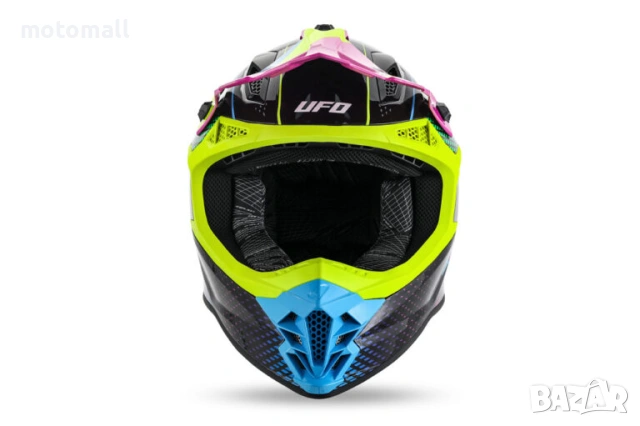Крос каска UFO  Intrepid NERO/BLU нов модел 2026 , снимка 3 - Аксесоари и консумативи - 54217725