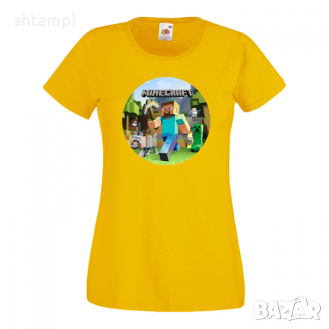 Дамска тениска майнкрафт Minecraft 4 Minecraft,Игра,Забавление,подарък,Изненада,Рожден Ден., снимка 12 - Тениски - 36520801