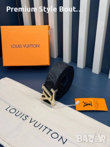 Колани Louis Vuitton от естествена кожа в кутия 3см, снимка 11 - Колани - 53933837