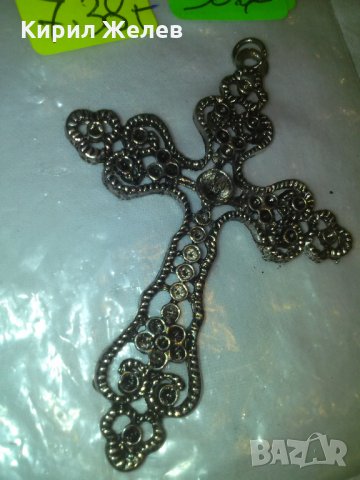 СРЕБРИСТ ФИЛИГРАНЕН ТИП КРЪСТ ГОЛЯМ 87133, снимка 5 - Колиета, медальони, синджири - 29563969