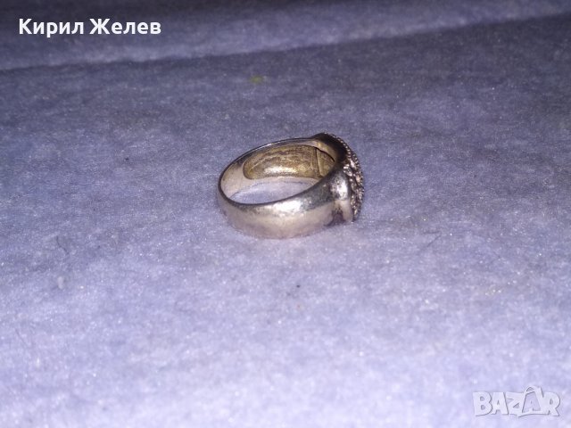 СКЪПОЦЕНЕН БУТИКОВ ЕФЕКТЕН СРЕБЪРЕН ПРЪСТЕН СРЕБРО 925 с МНОГО ЮВЕЛИРНО ФАСЕТИРАНИ ЦИРКОНИ 34605, снимка 9 - Пръстени - 39547546