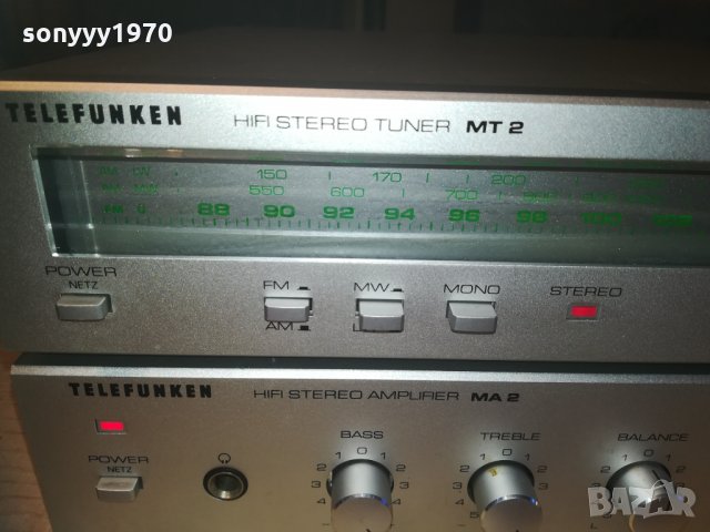 HIFI-Telefunken AMPLI+TELEFUNKEN TUNER-ВНОС швеицария, снимка 8 - Ресийвъри, усилватели, смесителни пултове - 30138636