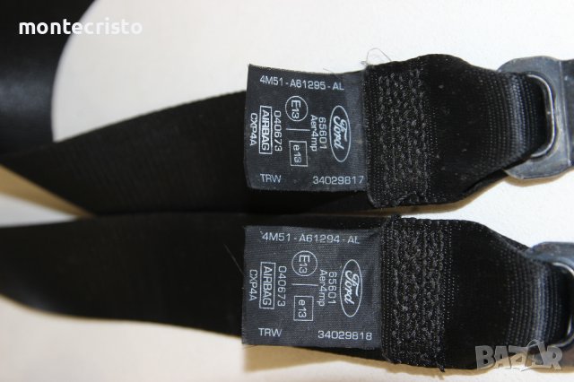 Преден десен колан Ford Focus MK2 хечбек 5 врати (2008-2011г.) 4M51A61295AL 4M51A61294AL, снимка 3 - Части - 44356198