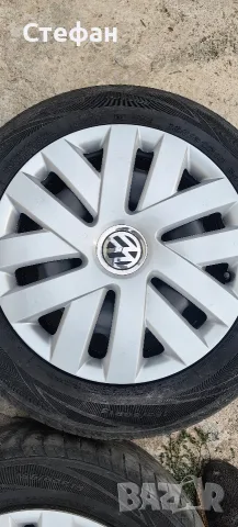 15 железни джанти с тасове за VW, снимка 2 - Гуми и джанти - 56166198