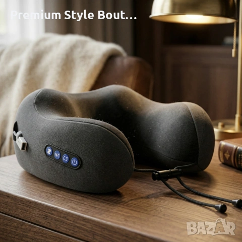 Smart масажна възглавница за врат с топлина и вибрации - моментално успокоение и релакс, снимка 2 - Аксесоари и консумативи - 54107136