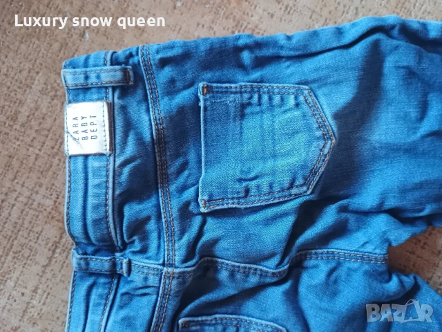 дънки Зара 6м-18м , снимка 7 - Бебешки дънки - 50559954