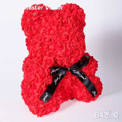 Червено мече от рози. Перфектният подарък , снимка 3 - Плюшени играчки - 44808500