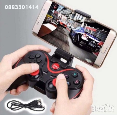 Джойстик Wireless X3, iOS, Android, Windows , безжичен, Bluetooth 