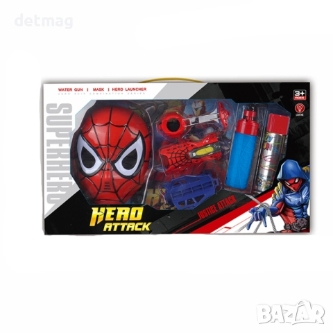 Светеща маска, ръкавица и паяжина .2 модела. DARENLAND