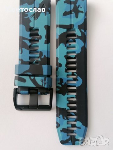 Силиконова каишка за Garmin 22mm Quick Fit камуфлажна , снимка 4 - Смарт гривни - 40425213