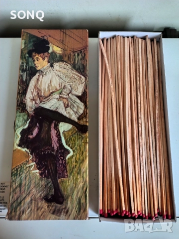 Изключително Рядък Огромен Колекционерски Френски Кибрит