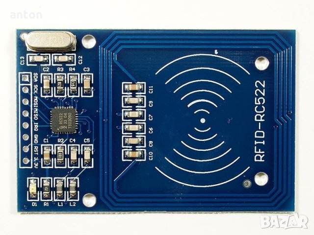 13.56MHz MIFARE RFID access card reader SPI I2C TTL RS232 board PCB платка на четец карти, снимка 2 - Друга електроника - 29199955