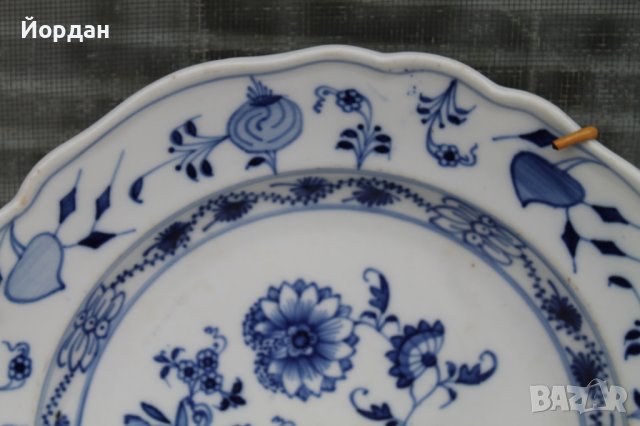 Порцеланова чиния Мейсен, снимка 2 - Чинии - 37074698
