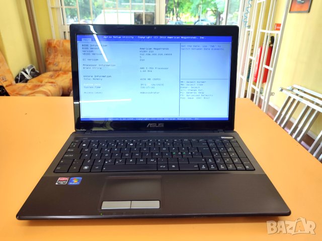 Лаптоп  Asus А53U  работещ на части