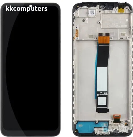 LCD Дисплей за Xiaomi Redmi 10C / Poco C40 (2022) Тъч скрийн / Рамка / Черен / Service pack Баркод :