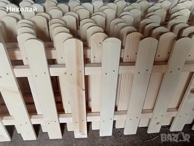 Декоративна дървена ограда за двор градина заведение детска площадка , декоративна дървена оградка, снимка 2 - Градински мебели, декорация  - 49831648