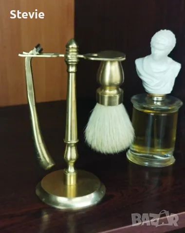 Месингов сувенир - Бръснарски сет, снимка 2 - Декорация за дома - 48636779