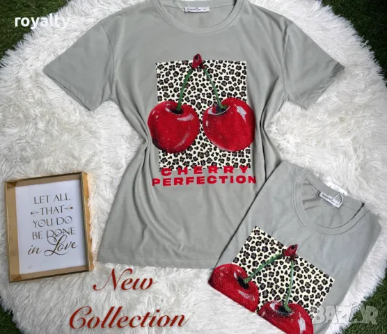 Памучни дамски тениски Различни дизайни , снимка 5 - Тениски - 50413235