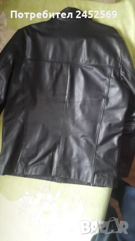 Продавам  Manny`s Марково Елегантно кожено черно палто, снимка 5 - Палта - 35544619