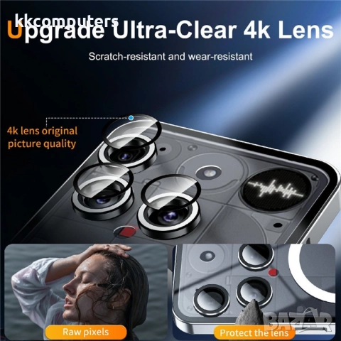 Magic Shield Магнитен калъф за Nothing Phone (3) 5G - Матов TPU гръб, Метална рамка, Защита за камер, снимка 5 - Калъфи, кейсове - 52659774