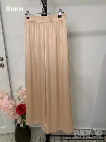 Сатенен панталон размер S-М, снимка 7 - Панталони - 49337509