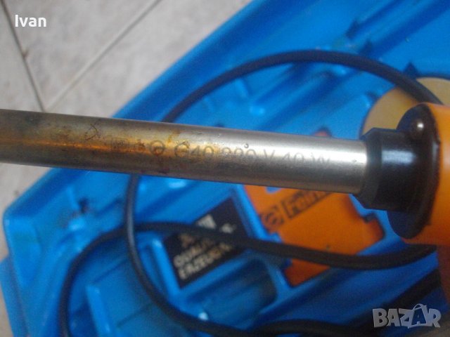 30-40 Вата-Ел.Поялник-Старо Немско Високо Качество-Delta/ERSA-Почти Нов-Отличен, снимка 9 - Поялници и запояване - 37296648