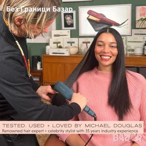 Нова Широка Преса за Коса mdlondon PHAT – Идеална за Гъста и Дълга Коса, снимка 3 - Преси за коса - 49963000