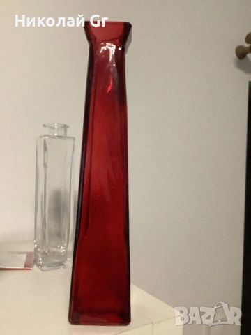 Ваза за цветя стъкло  Ретро отличен състояние цена за за  3 броя, снимка 5 - Колекции - 54012998