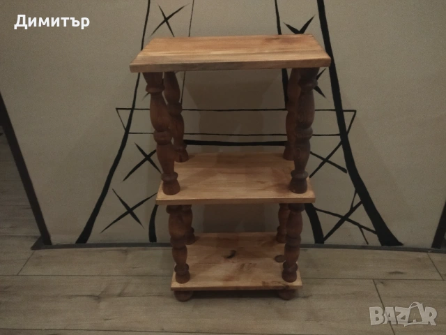 Ретро дървена етажерка !!!, снимка 5 - Етажерки - 53222883