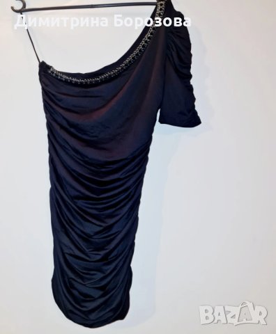 Дамска елегантна рокличка с един ръкав , снимка 2 - Рокли - 44329320